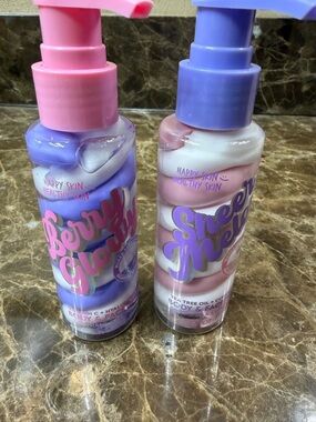 🆕 Berry Glaze Swirl Body & Face Serum - Happy Skin (Pink & Purple) Moisturizer